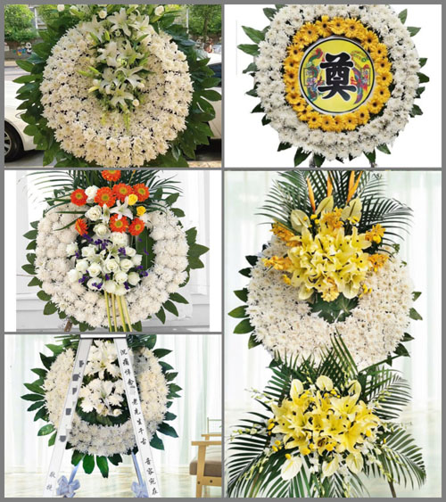 湖北黄冈市黄梅县新开镇新埒村花圈速递